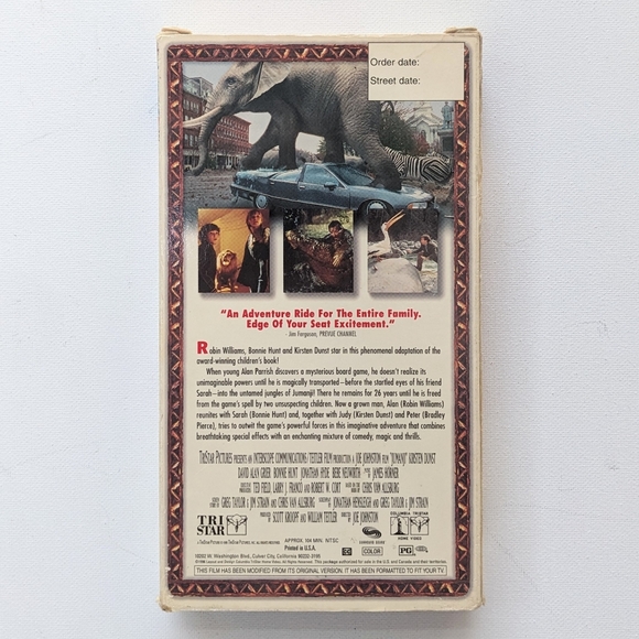 Jumanji (1995) PROMOTIONAL VHS cassette movie - Picture 3 of 6